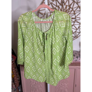Women's Jade Green Blouse‎ Size S